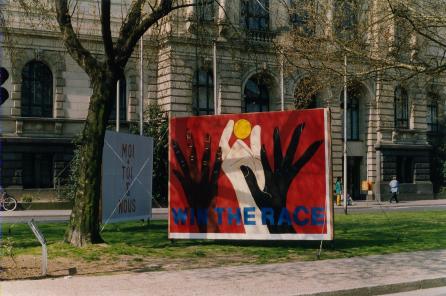 Plakate auf dem Westwall